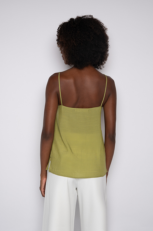 Blusa Bordada De Alças Finas Verde – Nivia - Image 5