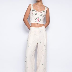 Top Bordado Bege – Janaina
