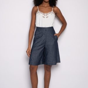Bermuda com Bolsos Jeans – Mirely