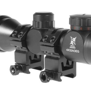 Airsoft rifle scope 4X32AOEG with backlight Delta Armory Black
