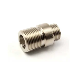 AirsoftPro WE pistols silencer adaptor – short, stainless steel