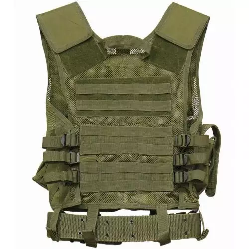 Mil-Tec USMC Tactical Vest Olive - Image 3