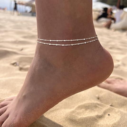 Riviera Cuban Link Anklet Set - Image 4