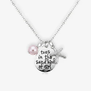 Sable Toes in Sand Necklace