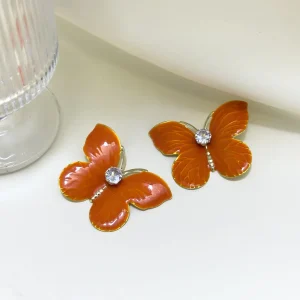 Amber Butterfly Earrings