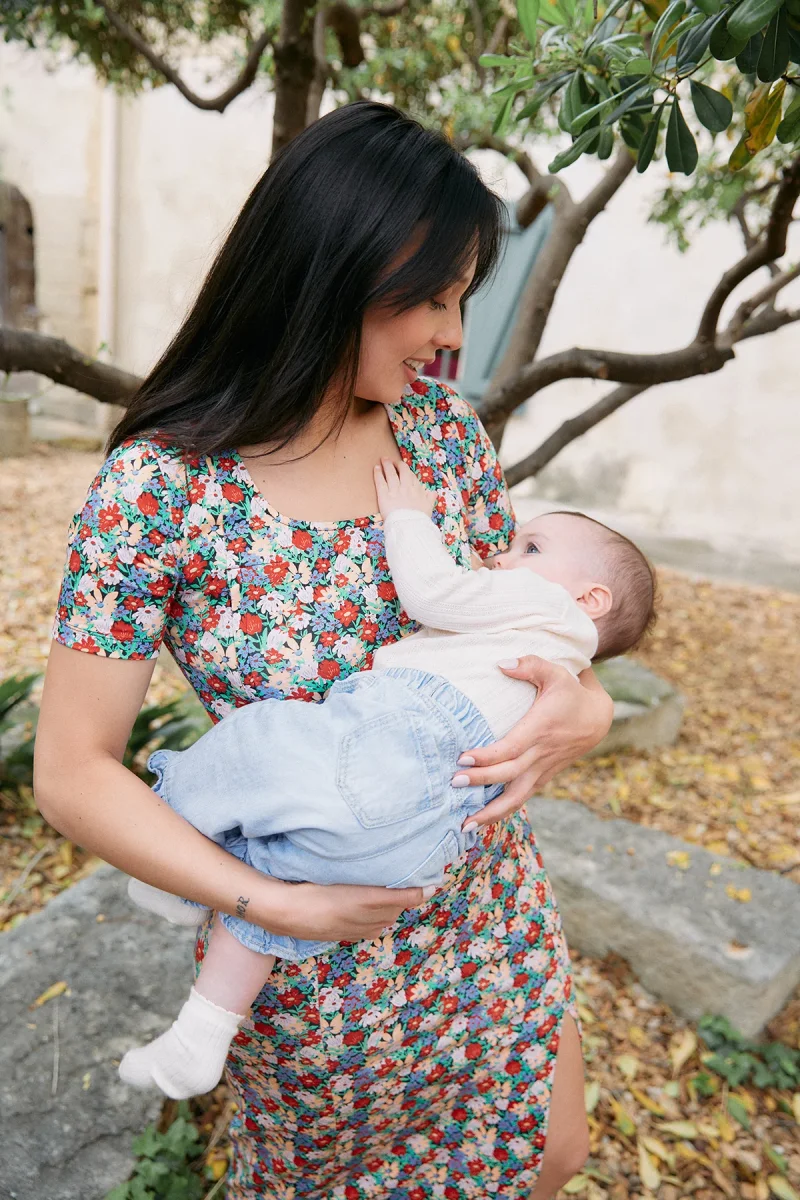 Les Fleurs Breastfeeding Dress - Image 3