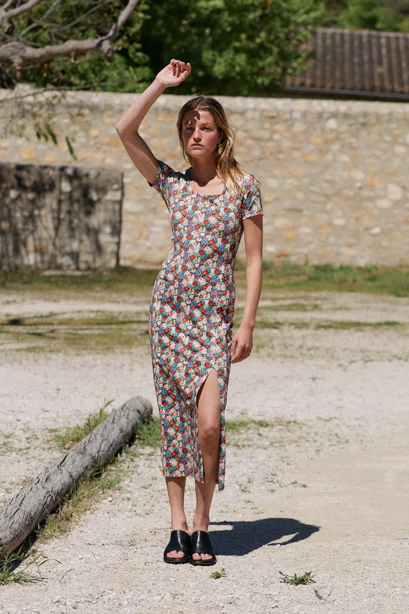 Les Fleurs Breastfeeding Dress - Image 2