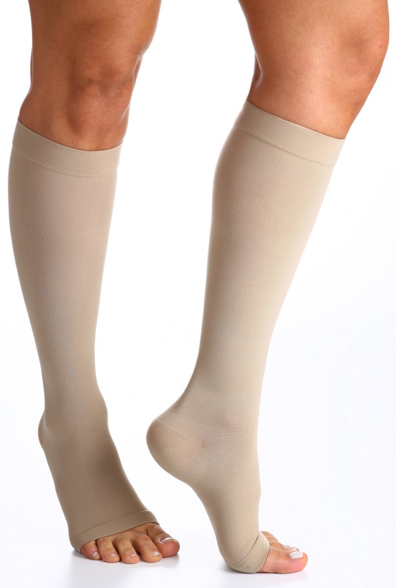 Meia Select Comfort Premium (862P) 20-30 mmHg Panturrilha 3/4 Pé Aberto – Sigvaris