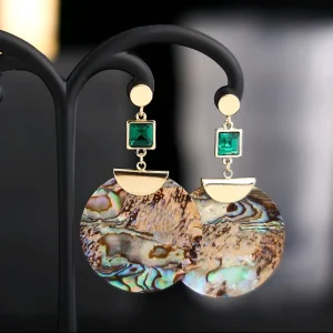 Statement Abalone Earrings