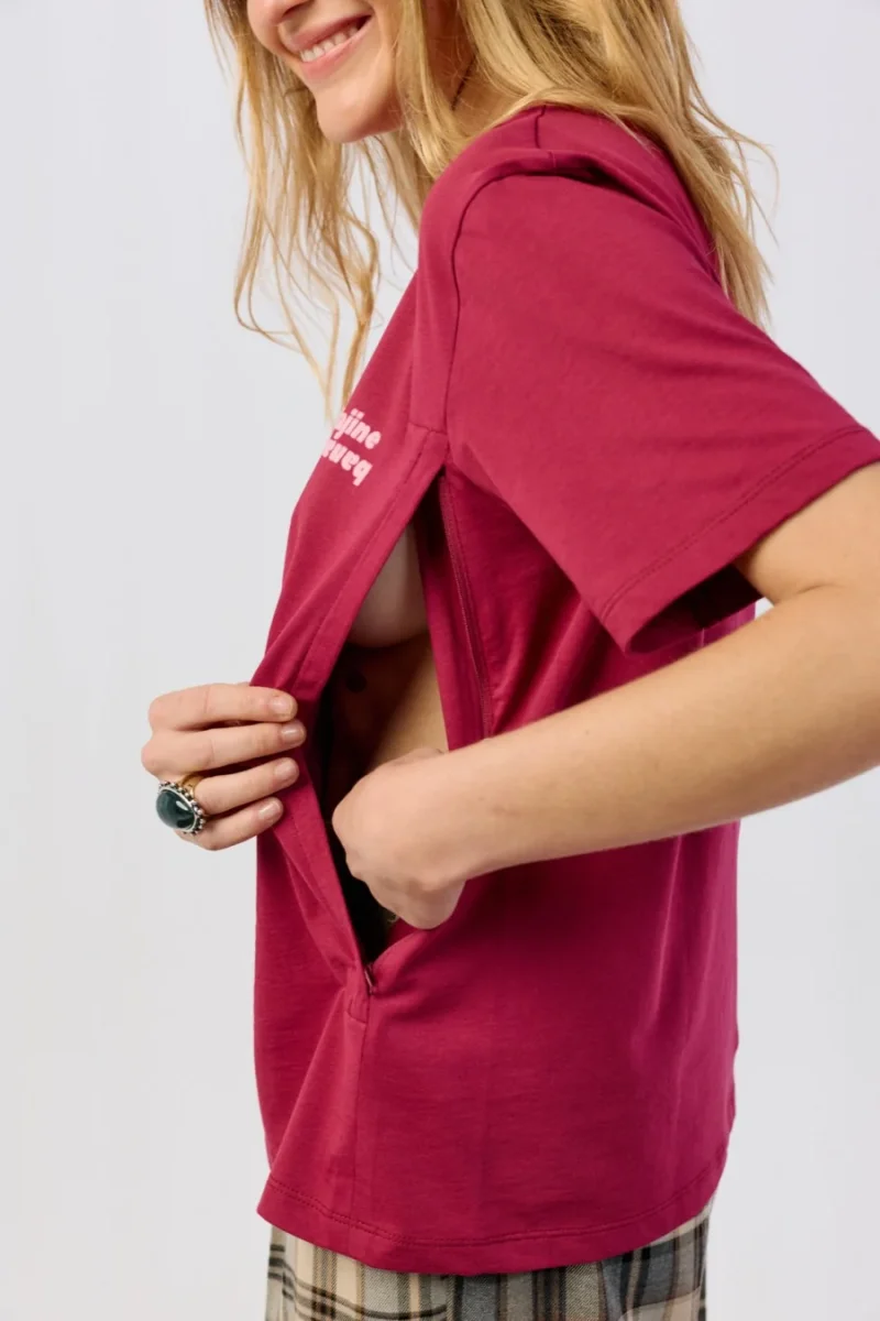 La P'allaite Grenat Breastfeeding T-shirt - Image 4