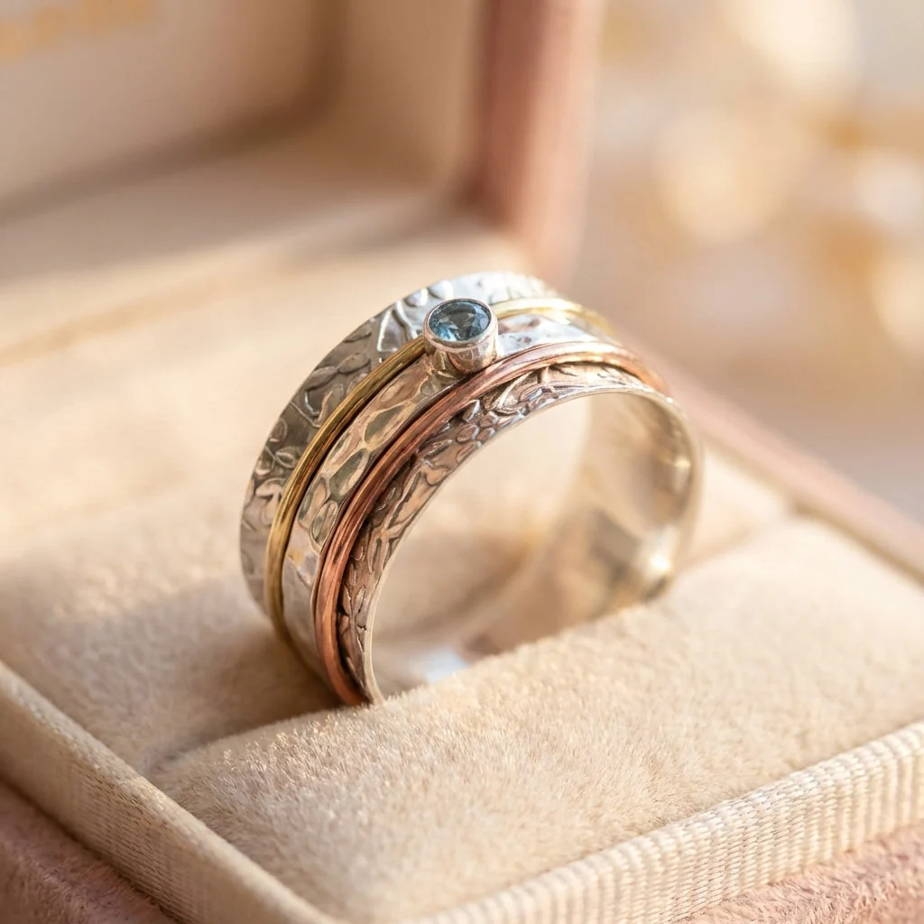 Vintage Topaz Spinner Ring
