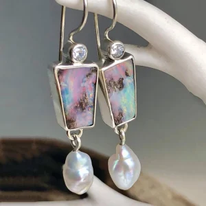 Acrylic Pearl Earrings