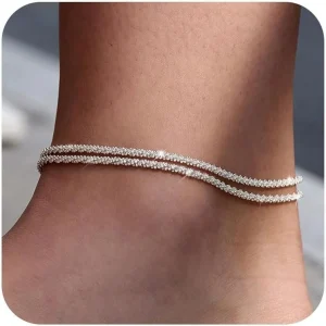 Dainty Layered Waterproof Anklet
