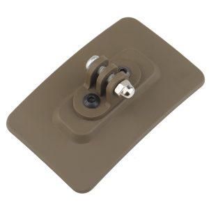 WOSPORT RAIL/GOPRO MOUNT FOR HELMETS VELCRO DARK EARTH