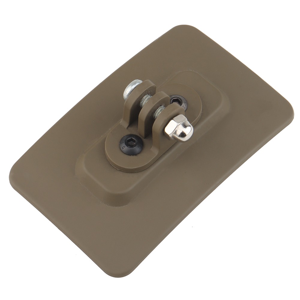 WOSPORT RAIL/GOPRO MOUNT FOR HELMETS VELCRO DARK EARTH - Image 2